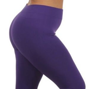 Plus Size Leggings Purple